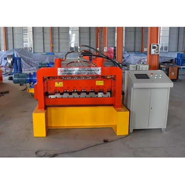 PLC Control System Floor Deck Roll Forming Machine For Construction Building