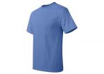 Cotton / Polyester Blue Casual T - Shirts Slim Fit / Mens Apparel / Women's Tops