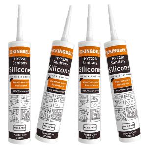 Quality High Quality Acetic Cure Adhesive Silicon RTV Transparent Glass Sealant for sale