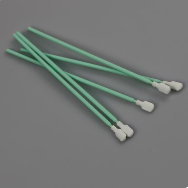 6.5 Inches Lint Free Paddle Dacron Head Polyester Swabs For Cleanroom