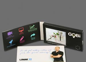 Quality Super Definition LCD Video Greeting Cards Printable Design With MP3 / MP4 Player for sale