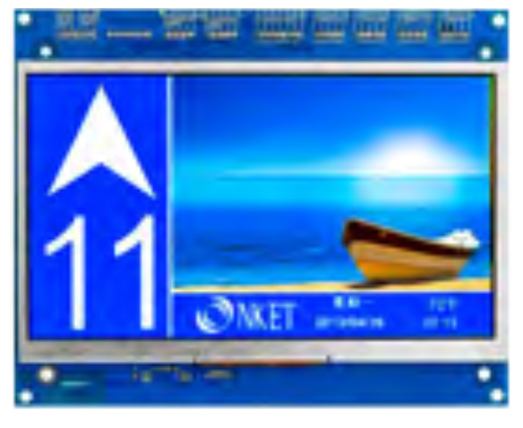 Blue Color LCD Display Elevator Components With Dot - Matrix Pi Slim Type