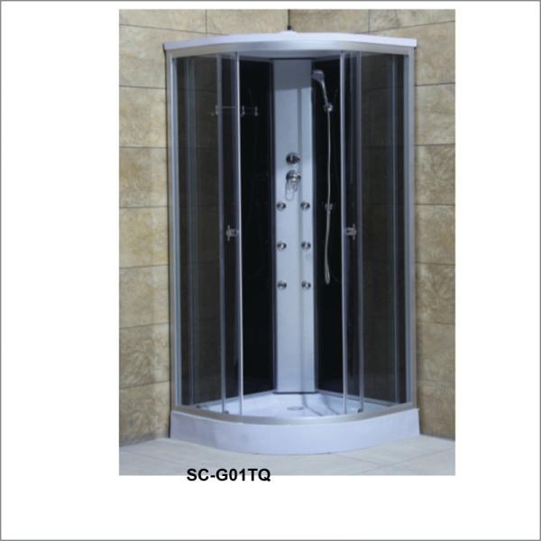 Buy Rectangle Shower Cabin With Shelf With Top Shower And Six Jets / Nozzles at wholesale prices