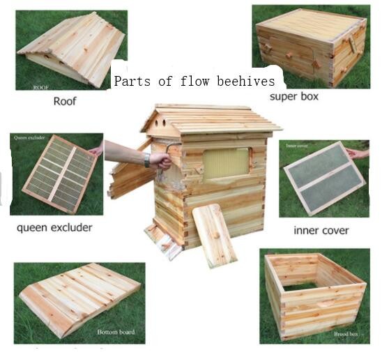 Bee Star Langstroth Flow Hive Beehive With 7 Plastic Frames Beehives And Frame For Beekeeping