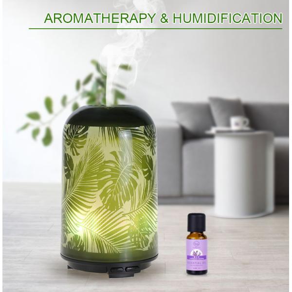 Maple Leaf DC24V 100ml Tabletop Glass Aroma Diffuser For Hotel