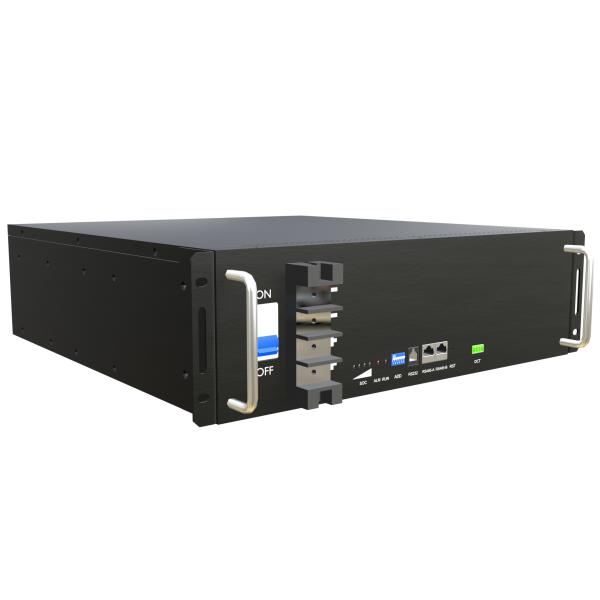 48V LiFePO4 Golf Cart Battery, 50Ah Rack-Mounted, Prismatic Cell, >6000 Cycles, RS485/CAN Communication