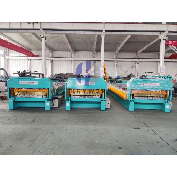40M/Min C21 Roofing Sheet Manufacturing Machine 0.3-0.8mm Material Thickness PLC Control System