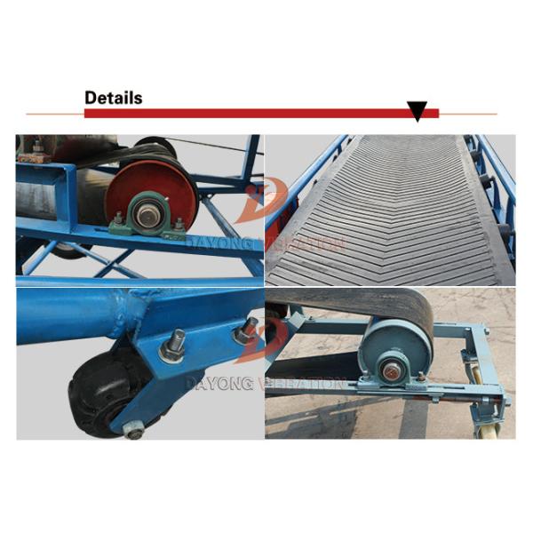Light Type Horizontal Powered Belt Conveyor Adjustable Height For Food Industry