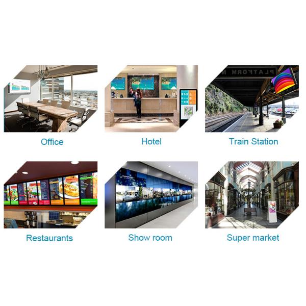 Custom Size Window Lcd Display Sunlight Readable Shopping Mall Advertising