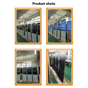 43 inch Wifi Digital Signage Totem Golden Color Android Remote Control Cloud