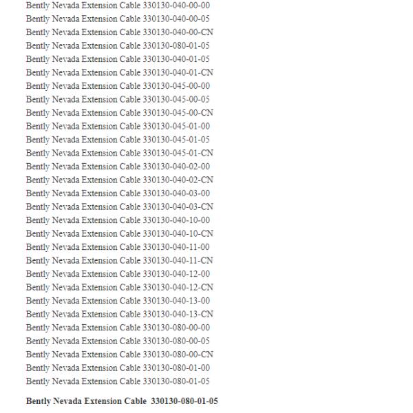 Bently Nevada 5mm 8mm 3300 XL Standard Extension Cable 330130-080-00-05