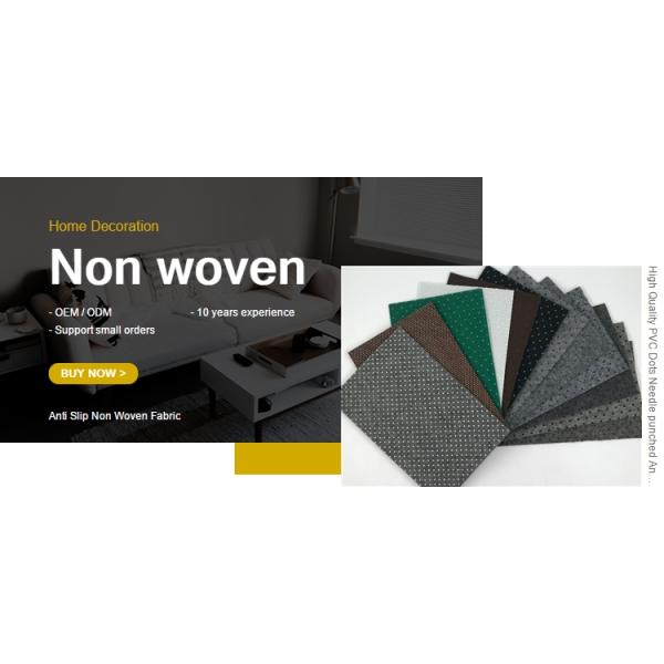 PVC Point Non Woven Composite Needle Punched Felt Fabric Non Slip Carpet Backing Cloth
