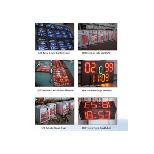 CE FCC Time Sign LED Advertising Display Screen 4000cd/M2