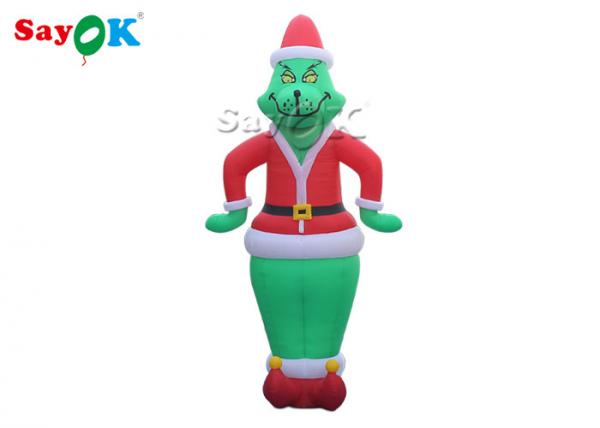 Buy Green Hair Clown Inflatable Cartoon Characters For Advertising Double Sewing at wholesale prices