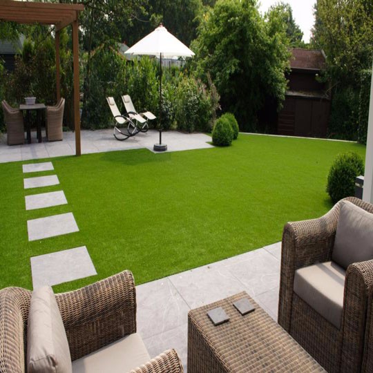 Artificial Garden Synthetic Turf / Balcony Outdoor Artificial Grass Customized Available