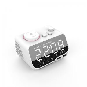 Quality Mirror LCD Display Portable Alarm Clock Radio With Bluetooth TF Card for sale