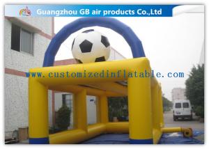 Quality Yellow Inflatable Sports Games Football Goal Post For Soccer Shooting 8 * 4m for sale