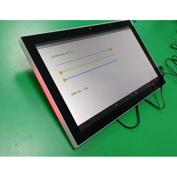 10.1 Inch Room Scheduler Panel With LED's On The Side,wall surface mount