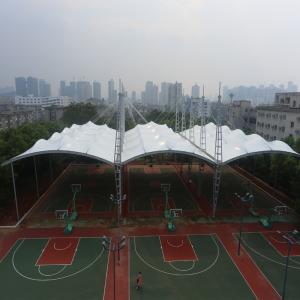 Quality Inflatable Double Tension Membrane Structure Roof PU Punching for sale