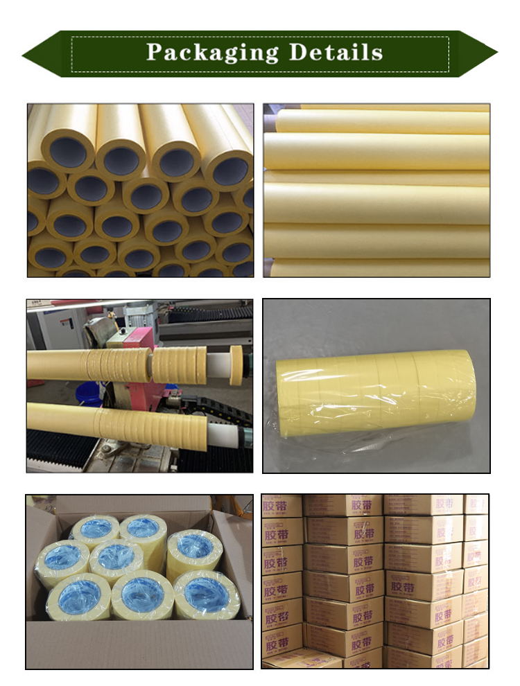 High Temperature Automotive Pre Painters Masking Tape For Car Painting Anti UV