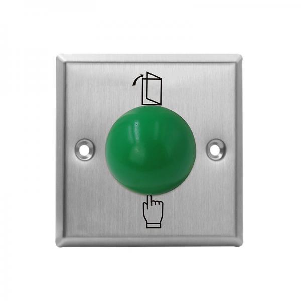 Buy Heavy Duty Green Dome Exit Button , Square Size 3 * 3 Mushroom Push Button Switch at wholesale prices
