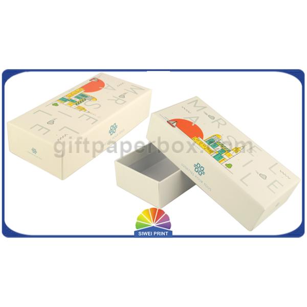 Logo Printed Custom Rigid small paper gift boxes for Setup With Lift Off Lid