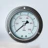 Buy cheap 100mm 1000 psi 7 MPa Vibration-proof Panel Mounting Manometer Silicone Oil from wholesalers