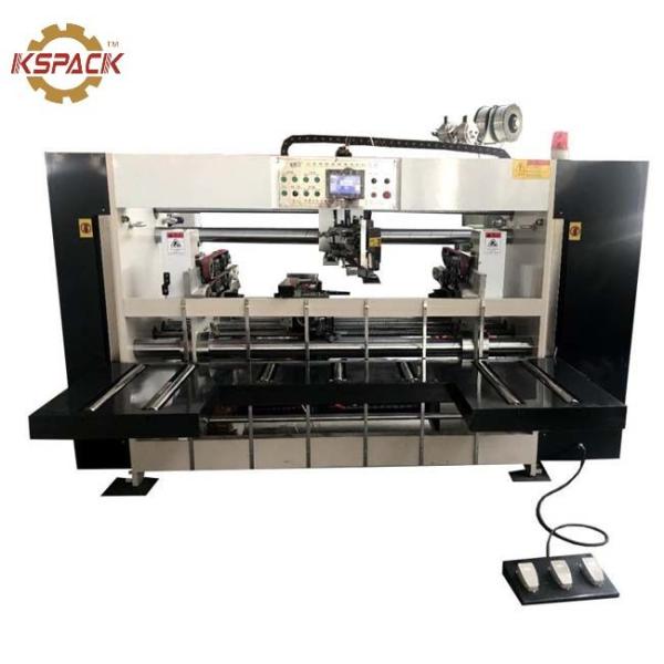 Manual Feeding Carton Box Stitching Machine Computer Controlled
