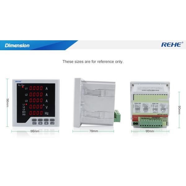 SUCHEN series 3 Phase AC/DC Current Voltage Frequency Combination Digital Combined Meter 3 phase distribution panel box