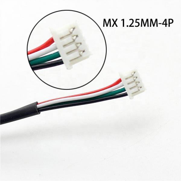 Custom 4 Pin Dupont 2.54mm to Molex 1.25mm Pitch Connector Wire Harness Assembly Cable