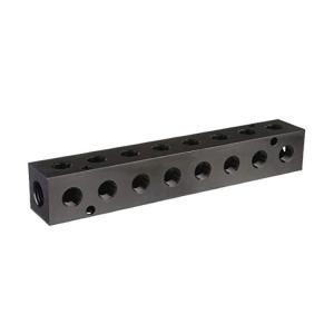 Quality CNC Aluminum Air Water Hydraulic Blocks Manifold CNC Punching for sale