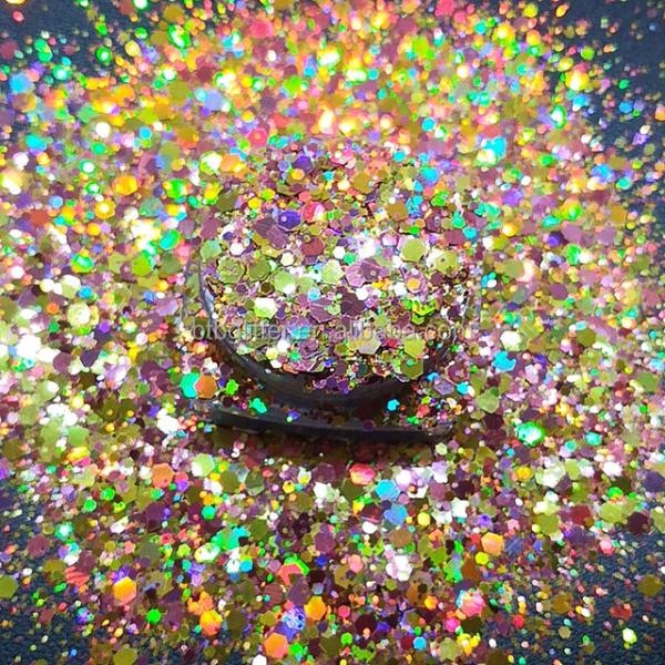 Excellent Nail Art Effect Mixing Made Simple with Chameleon Glitter Powder