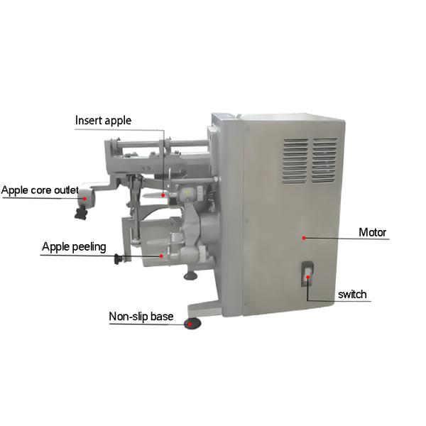 Skin Peeler Removal Coring And Separating Machine Apple Peeling Core Slicing Machine