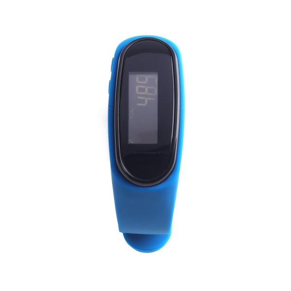 Dark Blue ABS Men'S Pedometer Watch Pedometer Fitness Tracker 36g