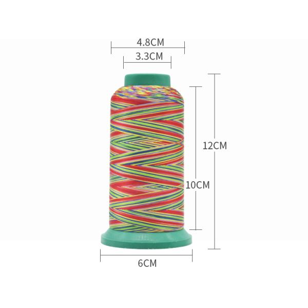 Shoes High Tenacity Rainbow Color Polyester Cotton Embroidery Nylon Sewing Thread OEM ODM
