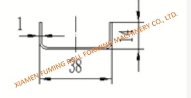 Profile Ridge Cap Roll Forming Machine 4KW Trim Roll Former Powerful