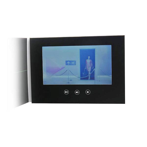 Portable Artwork Invitation LCD Video Greeting Card USB Rechargeable