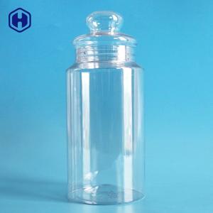 Quality Transparent Leak Proof Plastic Jars 1180ML 40OZ With 211   EOE POE Lid for sale