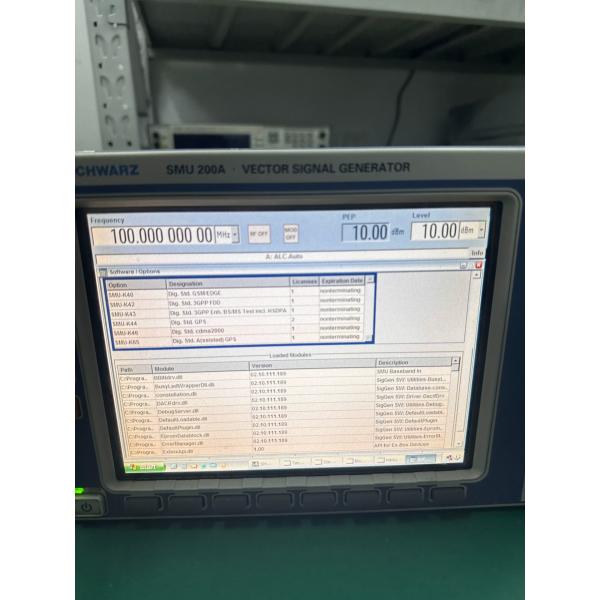 Rohde & Schwarz R&S SMU200A 6 GHz Dual Path Vector Signal Generator