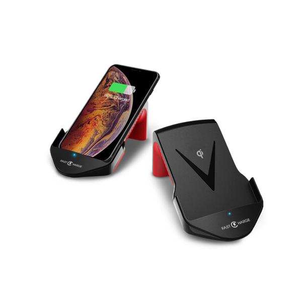 Qi Fast Wireless Charging Stand , Vertically Horizontally Wireless Charging High Heel Style