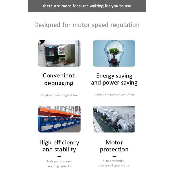 3 Phase 5.5KW Vector Control VFD Variable Frequency Drive For Manufacturing Industry