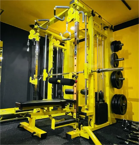 Indoor Multi Function Smith Machine All In One Gym Equipment With Weight Stacks