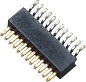 Quality 90° SMT 1 Mm Pitch Pin Header Connector / Single Row Pin Header for sale