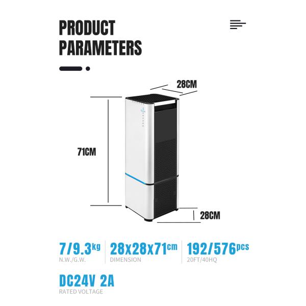 Mini Portable Air Purifier With low noise H13 Hepa Air Cleaner