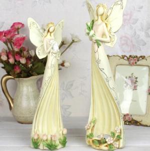 Quality Angel polyresin candle holder wedding gifts for sale