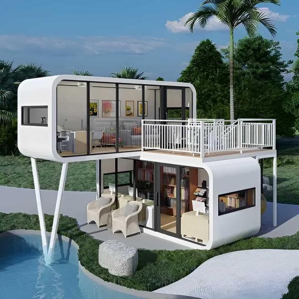 Modern Prefab Apple Capsule House Eco Friendly For Outdoor Camping