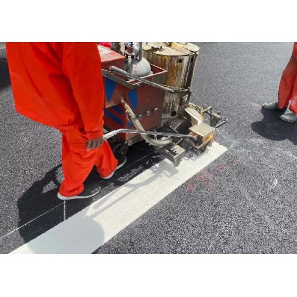 Power Driven Thermoplastic Road Marking Machine , Hand Push Road Line Marking Equipment