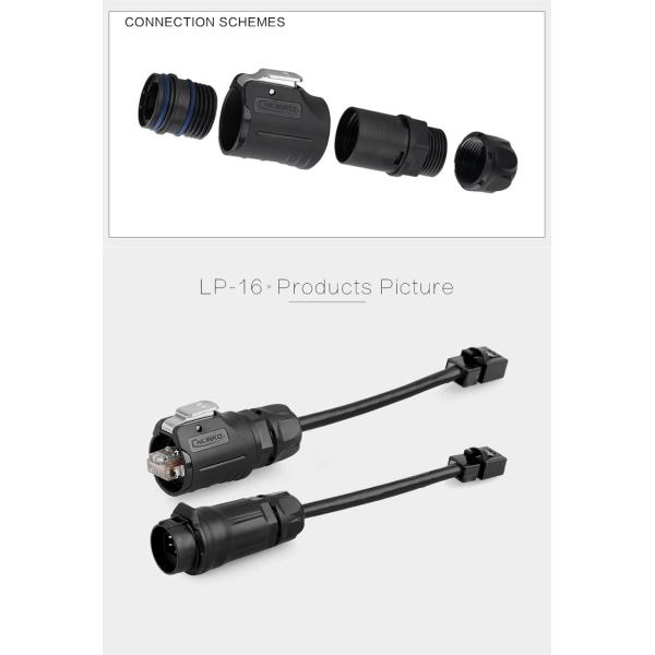 High Performance Plastic Waterproof Rj45 Panel Cable Connector Ethernet Rj45 Connector