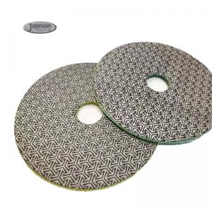 Quality 4′′ Special Triangle Pattern Metal Polishing Pad For Stone Wood for sale