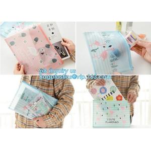 Zipper Bag Warmter Office Document Cash Coin Stationery Storage Mesh File Bags